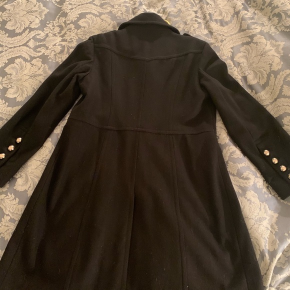 Giacca black wool petty coat style winter coat - Picture 3 of 7